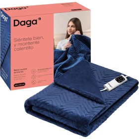 Couverture Chauffante Daga RELAX 160 x 120 cm Bleu 100 % polyester