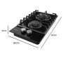 Gas Hob Cecotec Bolero Squad G 2200F 5250 W 29 x 50 cm