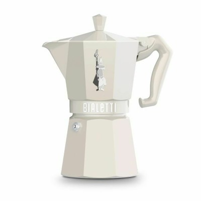 Italian Coffee Pot Bialetti MOKA EXCLUSIVE CREAM 6T Cream Aluminium 6 Cups