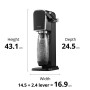 Soda Machine sodastream ART BLACK Black 1 L