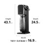 Soda Machine sodastream ART BLACK Black 1 L