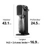 Soda Machine sodastream ART BLACK Black 1 L