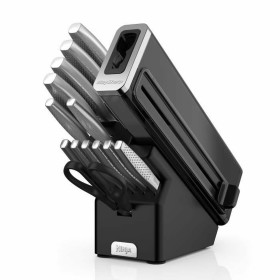 Knife Set NINJA Steel Wood Stainless steel 14 Pieces (12 Units)