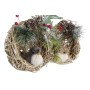 Christmas bauble DKD Home Decor Polyester Rattan (14 x 11 x 15 cm) (2 Units)