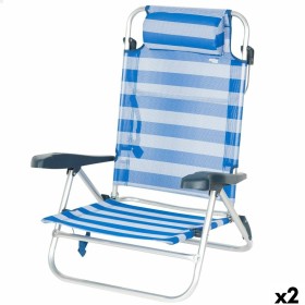 Chaise de Plage Aktive 47 x 82 x 49 cm (2 Unités)