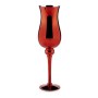 Bougeoir Rouge Verre 13,5 x 4,5 x 13,5 cm 13,5 x 45 x 13,5 cm