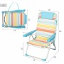 Chaise de Plage Aktive 48 x 90 x 60 cm (2 Unités)