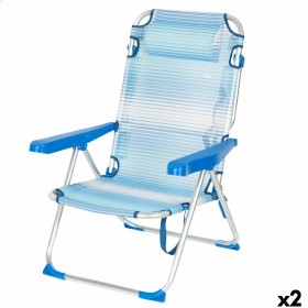 Chaise de Plage Aktive 48 x 90 x 60 cm (2 Unités)