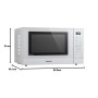 Micro-ondes Panasonic NN-GT45KWSUG Blanc 1000 W 31 L (Reconditionné A)