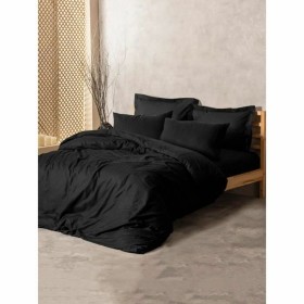 Duvet cover set Black 220 x 240 cm