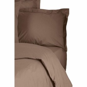 Parure de couette Marron Lit king size 3 Pièces