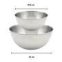 Salad Bowl Fackelmann Vert Stainless steel Plastic 49 X 15 X 30 CM 2 Pieces