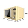 Micro-ondes avec Gril Cecotec 01713 Jaune 700 W 20 L (Reconditionné A)
