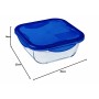 Set of lunch boxes Pyrex Cook & Go Blue Transparent