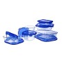 Ensemble de Boîtes à Lunch Pyrex Cook & Go Bleu Transparent