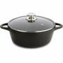 Casserole with lid Valira 4141/25 Black Ø 24 cm