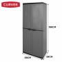 Cupboard Curver Dark grey Plastic 68 x 166 x 39 cm