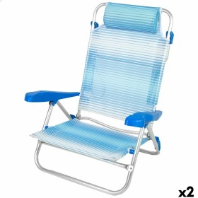 Chaise de Plage Aktive 47 x 82 x 49 cm (2 Unités)