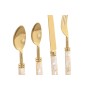 Cutlery Home ESPRIT White Golden Stainless steel Mother of pearl 4,5 X 2 X 21 CM 16 Pieces
