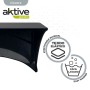 Protective Case Aktive Black 183 x 76 x 76 cm Table Accessories Cars Road (6 Units)