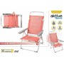 Beach Chair Aktive Pink 48 x 57 x 99 cm Multi-position