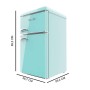 Cecotec Combined Fridge 86L Green Bolero CoolMarket 2D Origin Class E LED Retro