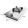 Gas Hob Cecotec Bolero Squad G 1200S Inox 3500 W 29 x 50 cm
