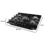 Cecotec Gas Hob 5 Burners Bolero Squad G 5400F 10400W Black Glass Cast Iron WOK