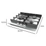 Cecotec Gas Hob Bolero Squad G 3400F 3 Burners 6200W Inox Cast Iron Grates