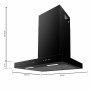 Conventional Hood Cecotec Bolero Flux TM 606500 Black