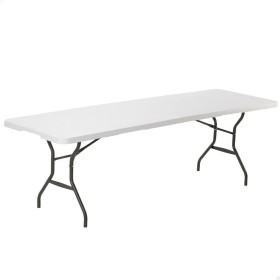 Folding Table Lifetime White 245 x 74 x 76 cm Steel