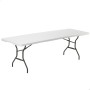 Folding Table Lifetime White 245 x 74 x 76 cm Steel