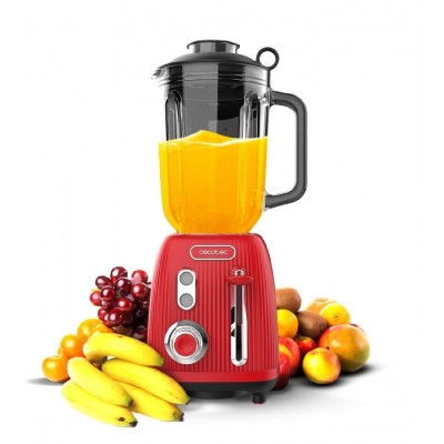 Bol mixeur Cecotec Power Black Titanium RetroRed Rouge