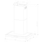 Conventional Hood Cecotec Flux TT 604000 Steel