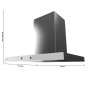 Conventional Hood Cecotec Flux TT 604400 Steel