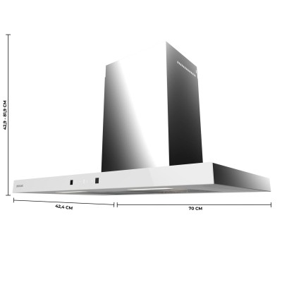 Conventional Hood Cecotec Flux TT 704400 Steel