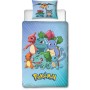 Parure de couette Pokémon 25 x 4 x 30 cm Bleu Lit 2 persones 2 Pièces