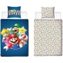 Duvet cover set Mario Bros 25 x 4 x 30 cm Blue Double 2 Pieces