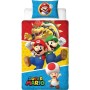 Parure de couette Mario Bros 25 x 4 x 30 cm Multicouleur Lit 2 persones 2 Pièces
