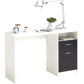 Bureau FMD JACKSON  Blanc Noir 123 x 76,5 x 50 cm Bois