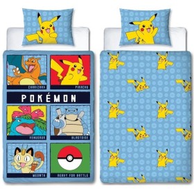 Parure de couette Pokémon Multicouleur Lit 2 persones 2 Pièces