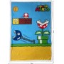 Couverture Mario Bros 31 x 8 x 31 cm Multicouleur Carreaux Ecossais