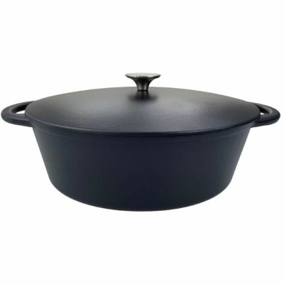 Casserole avec Couvercle Baumalu Noir 38 x 30 x 16 cm
