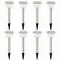 Lampe solaire Lumisky Alesia LED Argenté Acier inoxydable Blanc froid 6500K (8 Unités)