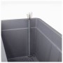 Self-watering planter Deroma Grey 78 x 38 x 39 cm Plastic Rectangular Ø 78 cm