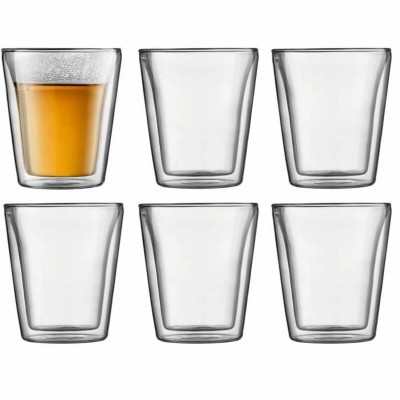 Set de Verres Bodum 200 ml Transparent Verre Borosilicaté Lisse 6 Pièces (6 Unités)