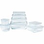 Ensemble de contenants de cuisine hermétiques empilables Pyrex Cook & Freeze Transparent 8 Pièces