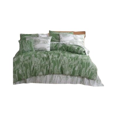 Duvet cover set Green Super king 3 Pieces