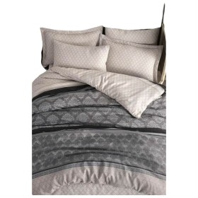 Duvet cover set Grey Super king 3 Pieces