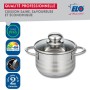 Casseroles Fackelmann Elo Brillant Acier 1,75 L 1,25 L 2 Pièces
